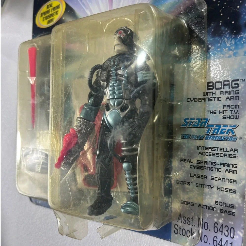 Vintage Star Trek‎ Playmates 90s Action Figure Riker Kurn Borg 16252 6441 Lot 3